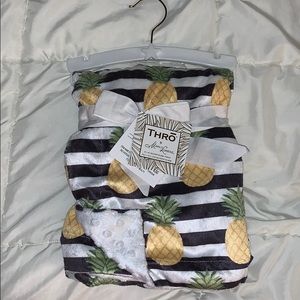 THRŌ by Marlo Lorenz Pineapple print  baby throw